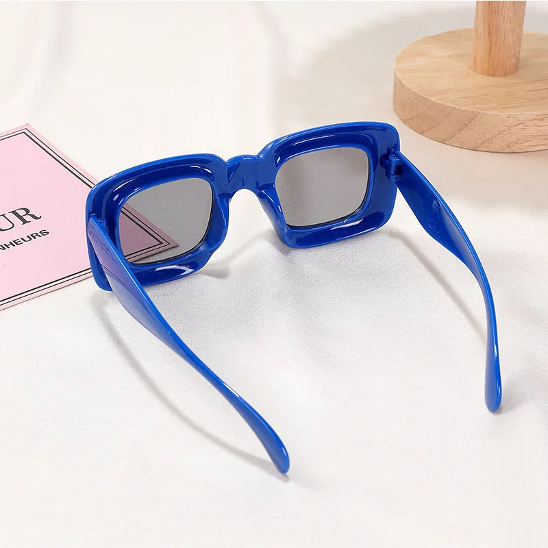 3-12 Years New Square Sunglasses for Boys Girls Y2K Retro Design Shades Candy Color Goggle Sun Glasses Kids Children Eyewear
