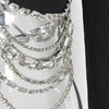 TWOTWINSTYLE Solid Casual Patchwork Diamonds Chain Slim Blazer For Women Notched Collar Long Sleeve Temperament Blazers Female