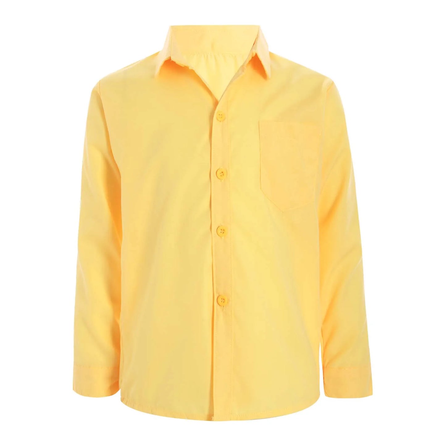Autumn Kids Shirts for Boy Casual Gentleman Formal Dress Shirt Button-Down Shirt Handsome Boy Long Sleeve Tops Children Clothes