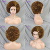 MALAIKA Kinky Curly Short Lace Front Wig Afro Bob Human Hair Natural Hairline 13X4 Lace Frontal Glueless Human Hair Wigs
