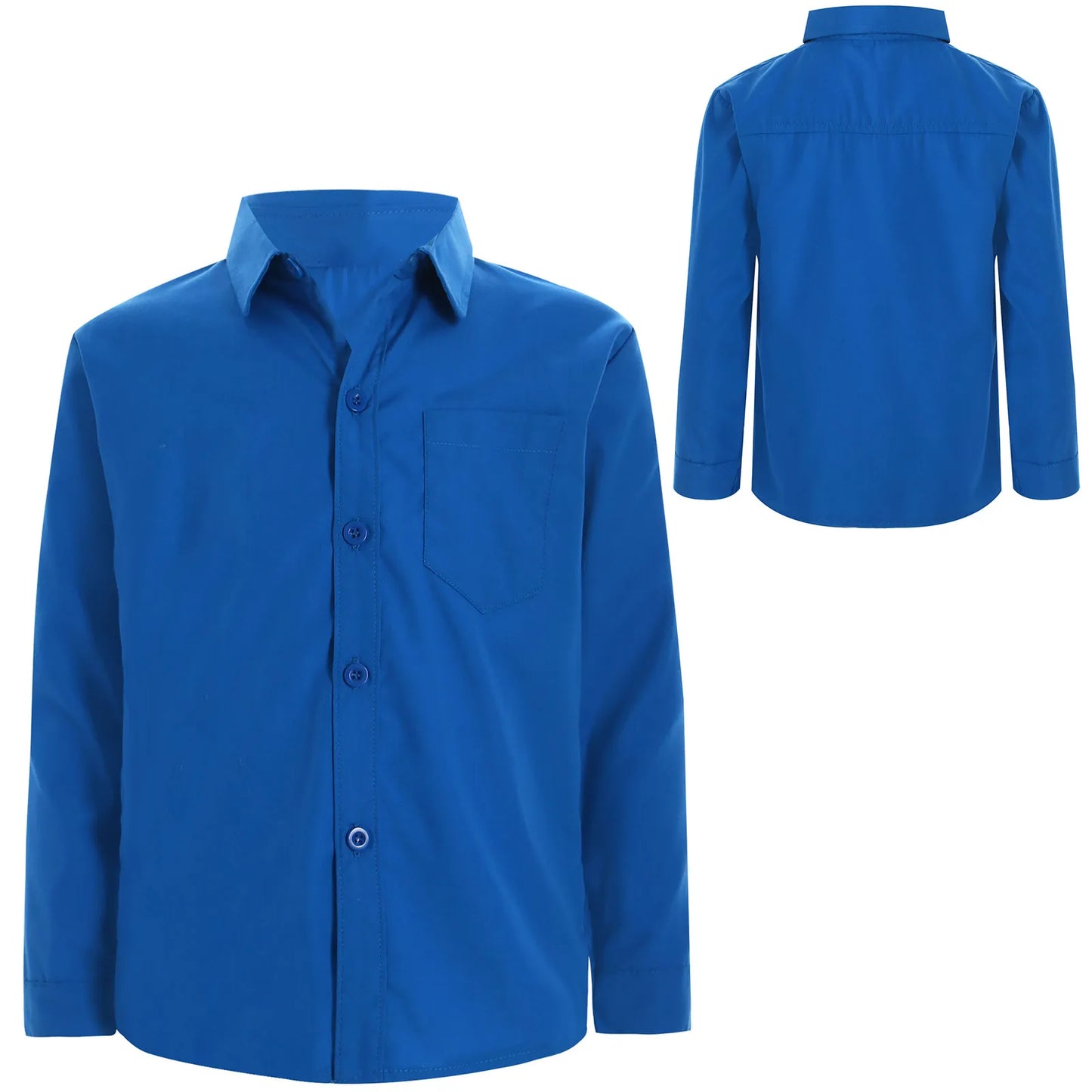 Autumn Kids Shirts for Boy Casual Gentleman Formal Dress Shirt Button-Down Shirt Handsome Boy Long Sleeve Tops Children Clothes