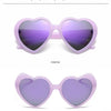 Neue herzförmige polarisierte Sonnenbrille für Damen, modisch, süß, Retro, Vintage, Verlaufs-Sonnenbrille, UV400-Schutz, Unisex-Brille