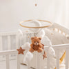 Baby-Kinderbett-Mobile-Rassel-Spielzeug 0-12 Monate Säugling Weicher Filz Teddy Samt Rosa Bär Bettglocke Hängendes Spielzeug Halterung Babybett Mädchen Spielzeug