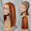 4/30/4 Farbe Echthaar Bob Perücke Glatt 13x4 Lace Front Echthaar Perücken Brasilianische Perücke Kurze Echthaar Bob Perücken Ombre Perücke