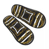 Custom Queen Of Absolutely Everything Gold Baroque Soft Memory Foam House Slippers Women Comfy Warm Anti-skid Sole Slipper