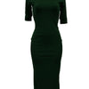 European and American women's fashion white stripe dress