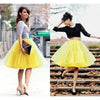 Multi-layer Tulle Tutu Skirts Fuchsia 6 Layers Fluffy Petticoat Underskirt Princess Ball Gown Women Halloween Party Skirt