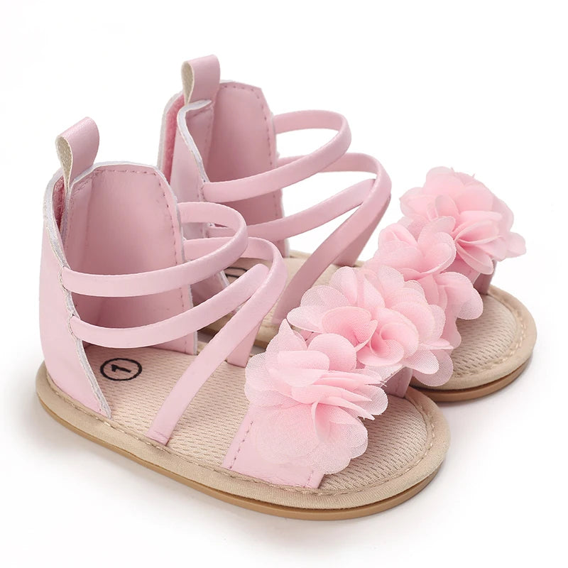 Sommer Coole Baby Mädchen Sandalen Mode Neugeborenen Sandale Idyllische Blume Weiche Anti-Rutsch Kleinkind Gummisohle Bequeme Schuhe
