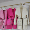 2024 New Winter Real Natural Fox Fur Pocket Coat Ladies Outwear Female Coat Cashmere Wool Woolen Women Luxury Jacket