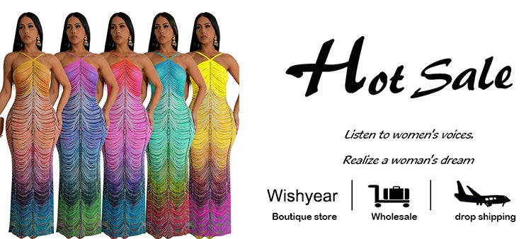 Neue Gradient Strass Tie-Dye Print Neckholder Meerjungfrau Lange Kleider Damen Rückenfrei Ärmellos Schmal Geburtstagsparty Abschlussball Vestidos