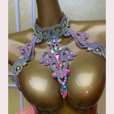 Belly Dance Halskette Anpassung Performance Accessoires Orientalischer Tanz Weibliche Senioren Professioneller Wettbewerb Diamantkette