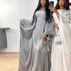 Batwing Butterfly Sleeve Satin Khimar Abaya Dubai Muslim Maxi Dress Kaftan Abayas For Women Kebaya Caftan Robe Femme Vestidos
