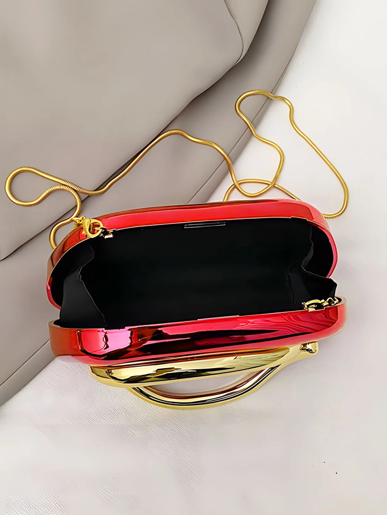 Mode Elegante Metallverschluss Boxförmige Umhängetaschen Damen Abendtaschen Hochzeit Mini Damen Geldbörse Party Niedliche Geldbörse Clutch