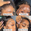 Newa Hair Human Hair HD Lace Wig With Bangs 5x5/7x5 HD Lace Closure Wig Natural Black Glueless Wigs Pre Plucked HD WIG For Women