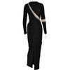 Articat-Women's Split Long Sleeve Midi Dress, Sexy Hollow Out, Split, Irregular, Irregular, Party, Club, Evening