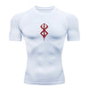 Anime Men's Compression Shirt Fitness Sport Running Tight Gym TShirts Athletic Workout Quick Dry Tops Tee Summer