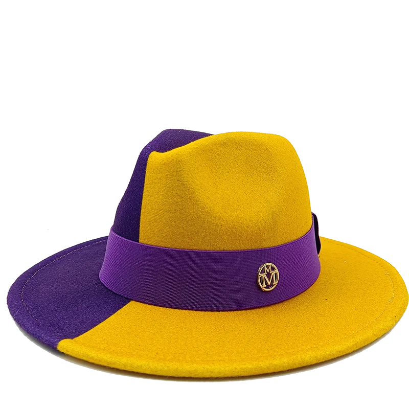 Low price wholesale Fedora hats men's and women's jazz hats red and white new tie dyed Fedora hats autumn classic hats sombrero