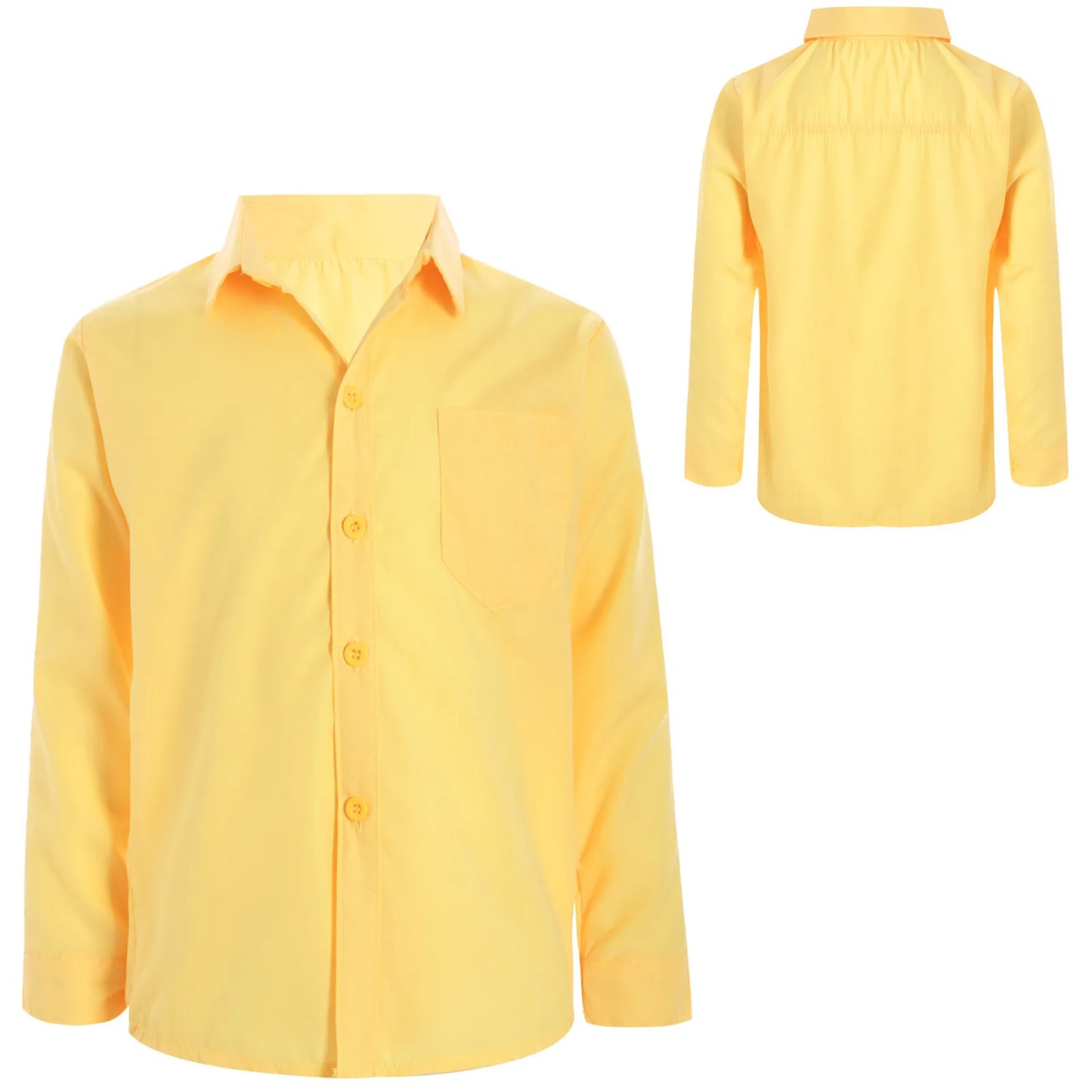 Autumn Kids Shirts for Boy Casual Gentleman Formal Dress Shirt Button-Down Shirt Handsome Boy Long Sleeve Tops Children Clothes