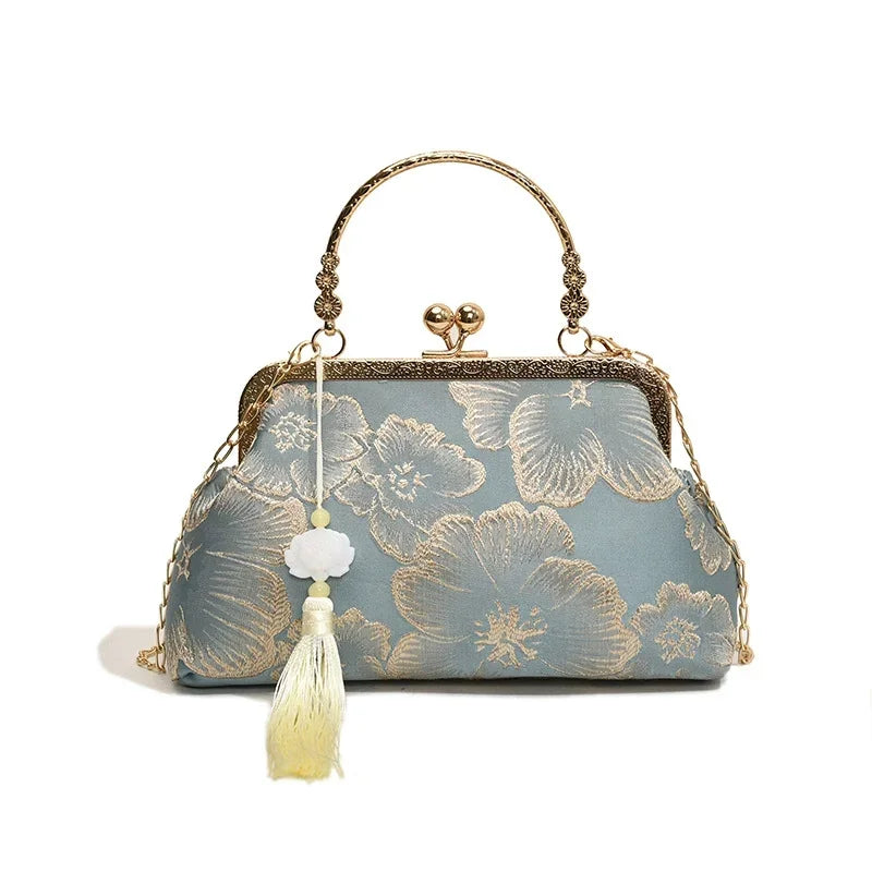 Luxus-High-Design Damen-Abendtasche Party-Bankett Glitzertasche für Damen Hochzeitsclutch Handtasche Umhängetasche mit Kette Bolsas