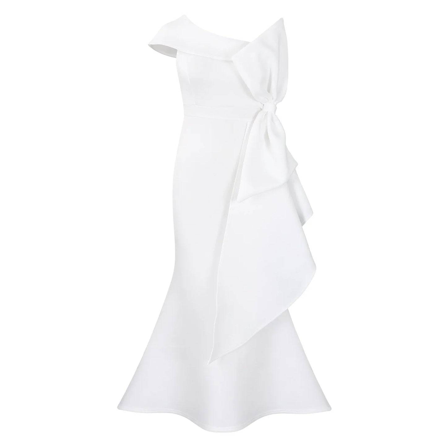 Elegante Kleider für Damen, One Shoulder, ärmellos, Rüschen, Meerjungfrauen-Schnitt, bodenlang, luxuriös, für Geburtstagsfeiern, Dinner, Vestidos Mujer Kleid
