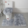Soft Bathroom Rug 3-Piece Bathroom Rug and Rug Set Anti-Slip Mat Set Toilet Mat Set Bathroom Rug Set 3-Piece
