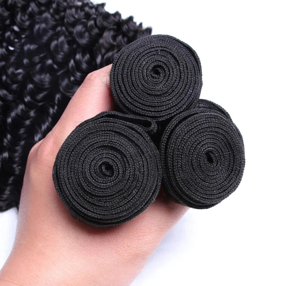 Peruanische Kinky Curly Echthaar Bündel Großhandel 1/3/4 Stück Natürliche Haarverlängerungen Topper Frauen 100% Remy Echthaar Bündel