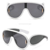 New Fashion Personality Hip Hop Cool Cyberpunk Sunglasses with Large Frame UV400 Anti UV Eyeglasses Oculos De Sol Feminino