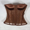 Steel Bone Transparent Bra Bustier Women's Waist Trainer Shapewear Girdles Corset Sexy Club Party Crop Top Lingerie Plus Size
