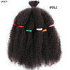 Afro Kinky Curly Hair Bulk Synthetic 12inch Ombre Marley Twists Braiding Hair #1B 4 27 30 33 99J Green Ombre Purple Brown Colors