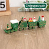 Weihnachten Holzeisenbahn Frohe Weihnachten Dekorationen für Zuhause 2024 Weihnachtsbaumschmuck Navidad Noel Kindergeschenk Frohes Neues Jahr 2025