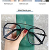-1 -1.5-2-2.5-3 Doppelsteg Quadratische Myopie Brille Herren Damen Retro Anti-Blaulicht Kurzsichtigkeit mit Sehstärke Computerbrille