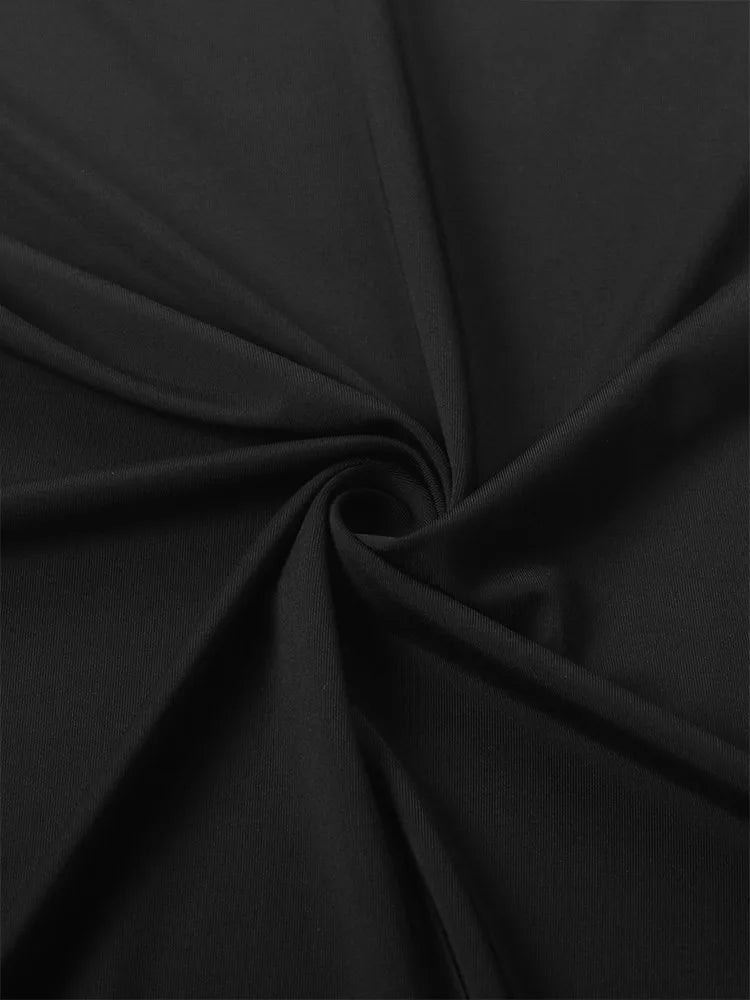 Sexy Sommer Minikleid Damen Neue Schwarze Mode Streetwear Ärmellos Rückenfrei Falten Split Kleid Elegantes Party Spaghetti-Träger A-Linien-Kleid