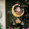 Santa Snowman Christmas Window Stickers Wall Decals New Year 2025 Christmas Home Decor Merry Christmas Xmas Decorations Gifts
