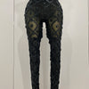 Luxury Sparkly Black Diamond Mesh See THhrough Jumpsuit Women Celebrate Birthday Sexy Dancer Nightclub Performance Stage Costume
