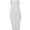 New 2024 Women Sexy Celebrity Midi Red White HL Elastic Bandage Dress Spaghetti Strap Club Bodycon Party Dress Wholesale HL434