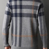 High Quality Luxury Men's Knitted Pullover Autumn Winter O-Neck Striped Wool Sweater British Casual Fashion Versatile Knitwear