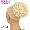 Synthetic Afro Puff Drawstring Ponytail Hair Bun 10 Inch Short Afro Kinkys Curly Afro Bun Extension Hairpieces Large Size