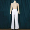 Elegante Jumpsuits & Playsuits für Damen O-Ausschnitt Kurzarm Perlenbesetzt Hohe Taille Luxuriöses Outfit für weibliche Geburtstags-Dinnerpartys