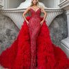 Voluminous Long Fluffy Tiered Tulle Detachable Train Bridal Tutu Tulle Overlay Women Tulle Long Maxi Skirts
