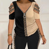 2025 Fashion Sexy Out T Shirt And Shorts 2 Piece Sets Women Outfit Summer Casual Loose Print T Shirts Two Piece Set For Women
