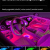 Neon LED Car Interior Ambient Foot Strip Light Accessories Back light Remote App Music Control Auto Decorative Atmosphere Lamp