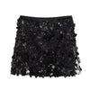 HLJ&GG Sexy Off Shoulder Corset Vest Two Piece Sets Women Sleeveless Backless Bandage Irregular Top + Sequin Mini Skirts Outfits