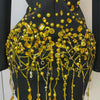 Glitzernde Kristallketten Perlen Langarm Minikleid 2025 Damen Geburtstag Abendparty Nachtclub Outfit Sängerin Hochzeitskostüm