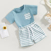 ma&baby 0-3Y Toddler Infant Baby Boy Girl Clothes Sets Casual Short Sleeve T-shirt Tops Shorts Summer Outfits Clothing