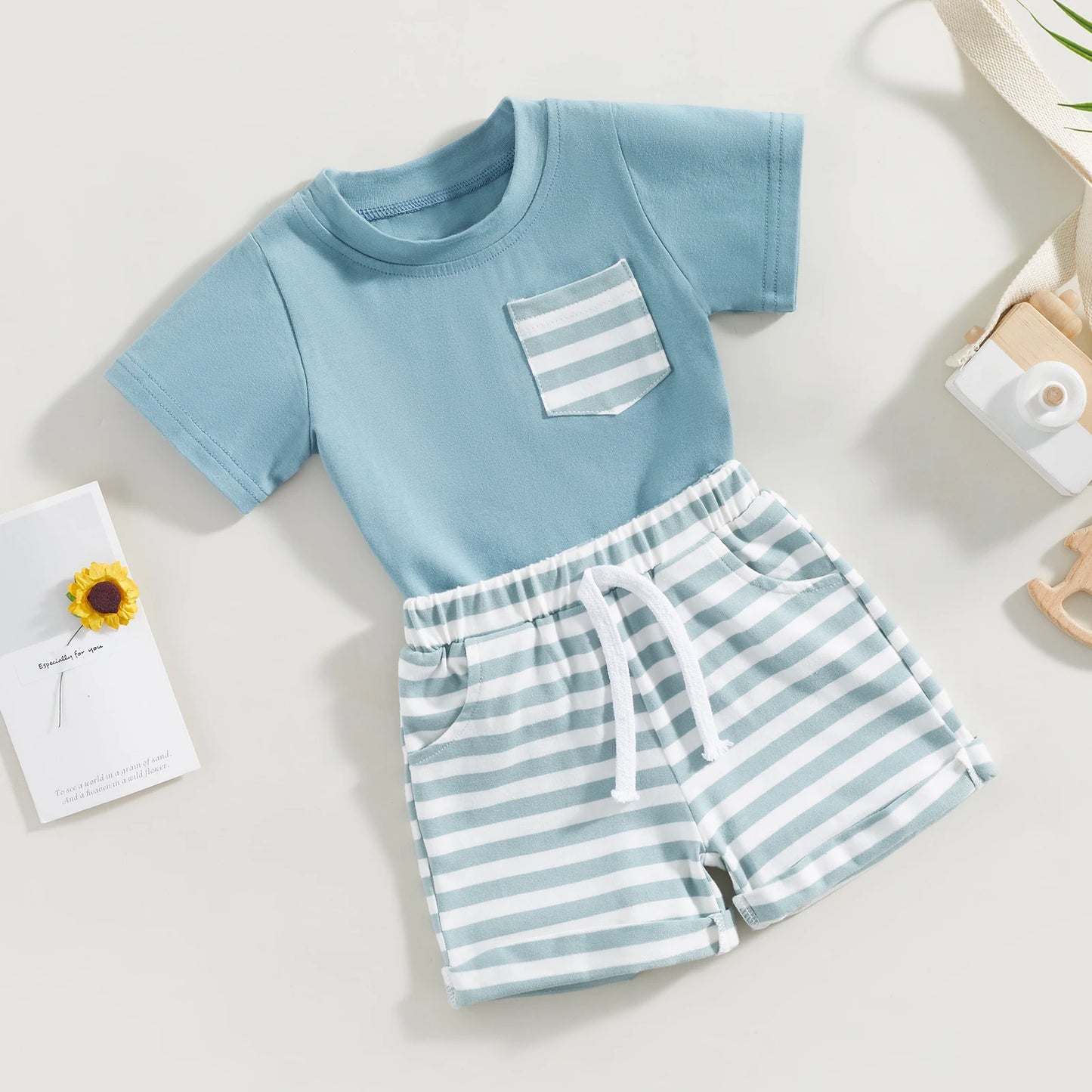 ma&baby 0-3Y Toddler Infant Baby Boy Girl Clothes Sets Casual Short Sleeve T-shirt Tops Shorts Summer Outfits Clothing
