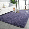 Flauschiger Teppich für das Schlafzimmer, zottelige, flauschige Teppiche für das Schlafzimmer, dicke schwarze Teppiche für das Wohnzimmer, Teppiche für Mädchen und Jungen