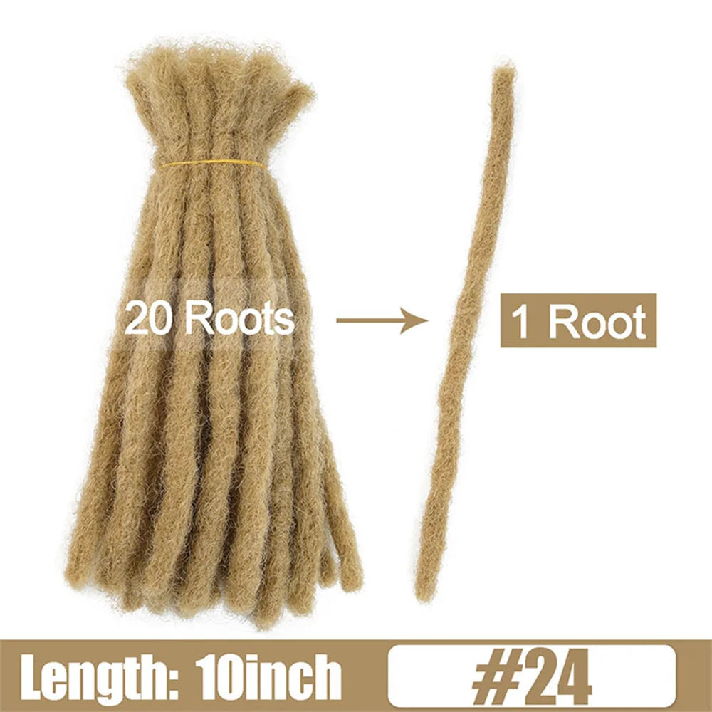 Dreadlock Extensions Loc Extensions Afro Kinky Dreads Extensions for Men/Women, Synthetic Dread Set Thick Soft Locs Extensions