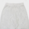 Women Two Piece Pant Sets Sexy Hollow Out Vest Sleeveless Tanks Tops Splice Long Pants Drawstring Streetwear Summer 2025