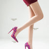 2025 Spring New High Heels Women's Embroidered Beaded Black Sexy Queen's Heel 10-12cm Pointed