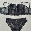 French Ladies Transparent Mesh Corset Sexy Shaper Thin Bra Set Night Club Sweet Cropped Top Girls Hot Bra and Panties Bralette